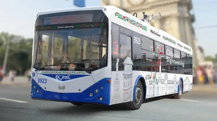 Un troleibuz turistic va circula pe străzile Capitalei. Prima perioadă călătoria va fi gratuită