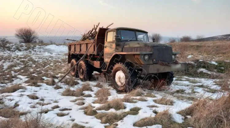 Un tânăr din nordul țării, prins la furat lemne în zona de frontieră! Nici măcar actele pentru camion nu erau în regulă
