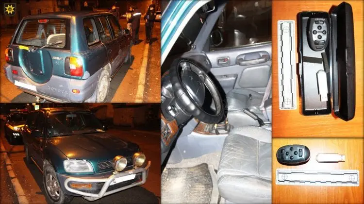 Reținuți în interiorul automobilului pe care tocmai îl răpise. Minorii nu sunt la prima abatere de acest gen