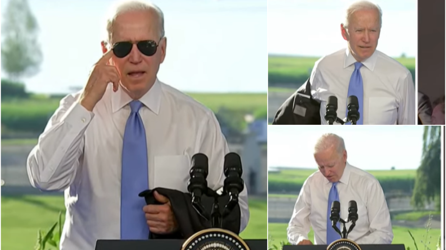 VIDEO Și-a lăsat sacoul, după care și-a pus și ochelari. Cum a început conferința lui Biden și cum s-a încheiat?