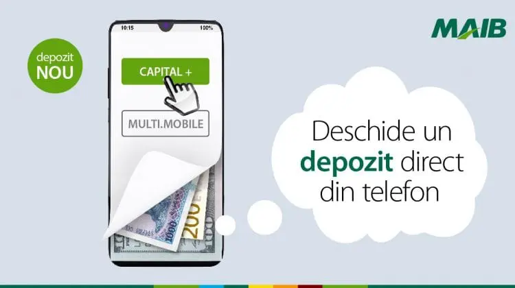 Nou în MAIBank: O gamă mai largă de depozite în lei sau valută străină
