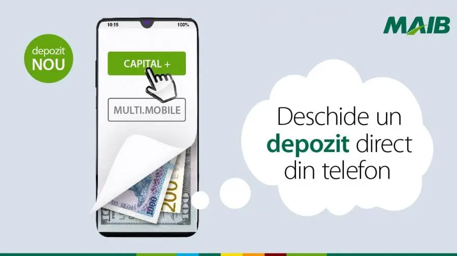 Nou în MAIBank: O gamă mai largă de depozite în lei sau valută străină