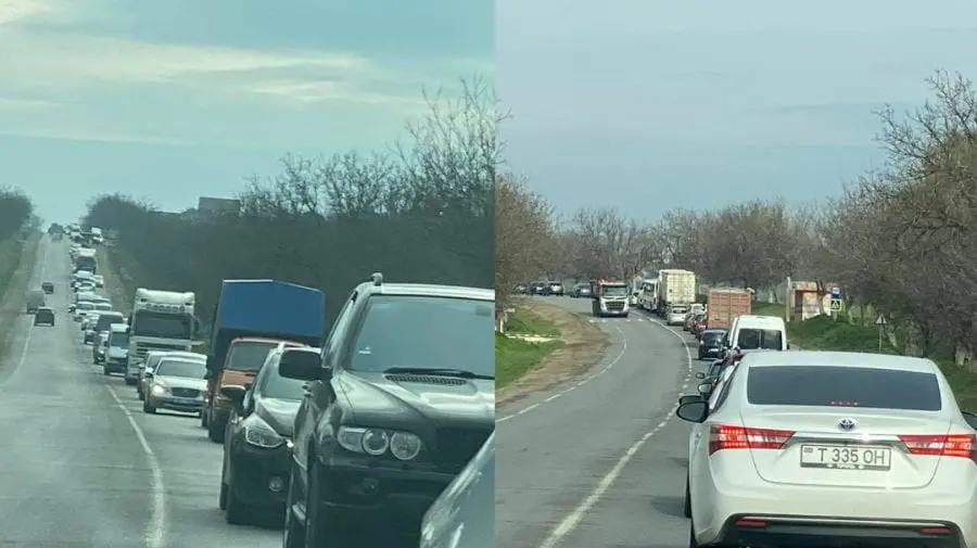 (VIDEO,FOTO) Ambuteiaj infernal pe traseul Chișinău-Anenii Noi. Zeci de mașini circulă bară la bară