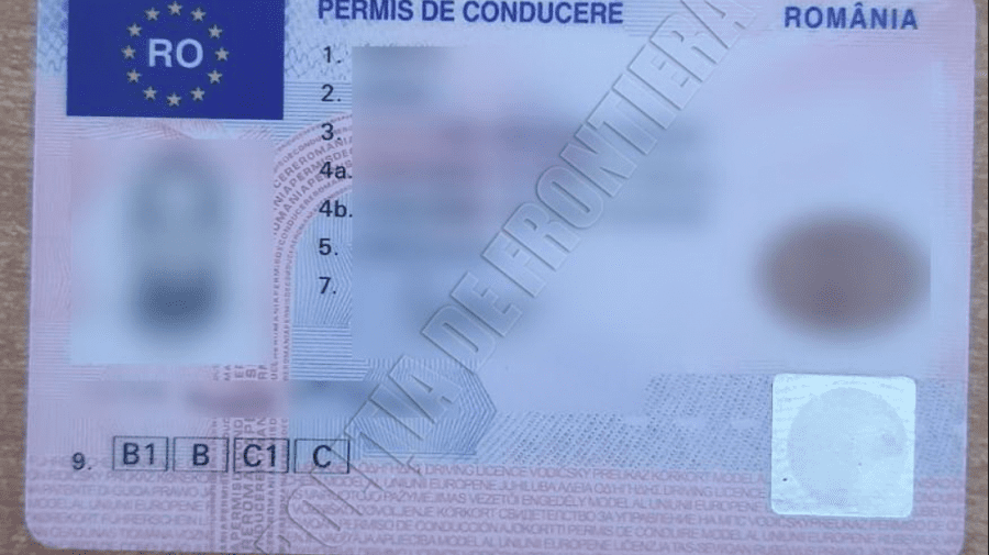 Telenovelă moldovenească! Un tânăr a fost prins în țară, cu permis de conducere românesc fals, dar perfectat în Franța