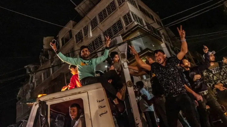 Pace între Israel și Fâșia Gaza. Palestinienii au ieșit să se bucure în stradă
