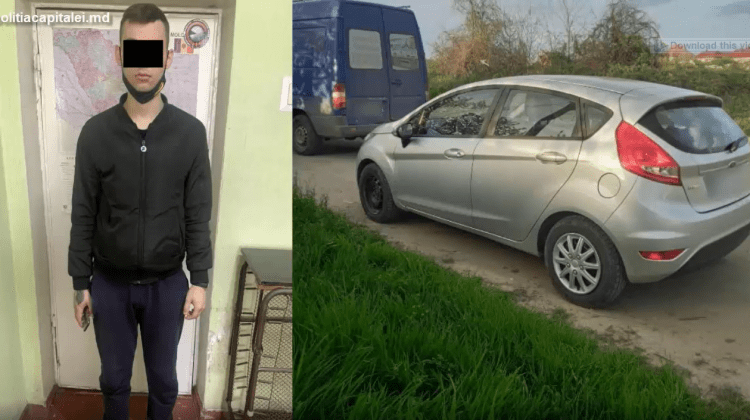 (VIDEO) S-a îmbătat criță și a furat un automobil. Ce pedeapsă îl paște pe un tânăr de 22 de ani din Capitală