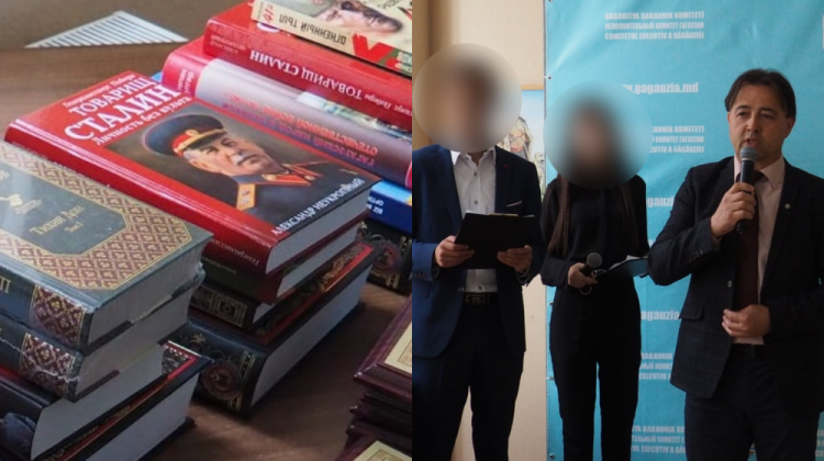 NO COMMENT: Elevii din Găgăuzia au primit în dar de la Direcție cărți despre latura „frumoasă” a lui Stalin (FOTO)
