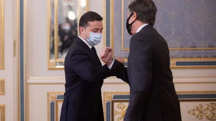 Prima întâlnire dintre Vladimir Zelenski și Antony Blinken la Kiev. Vezi principalul subiect