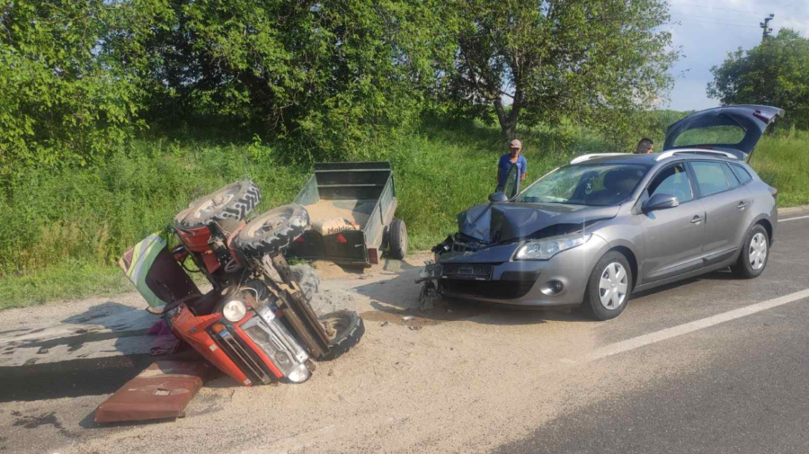 FOTO A fost transportat la spital în urma unui accident. Cum și unde s-a întâmplat impactul