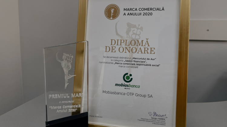 Mobiasbanca – OTP Group premiată cu Mercuriul de Aur – Recunoașterea pentru implicarea socială