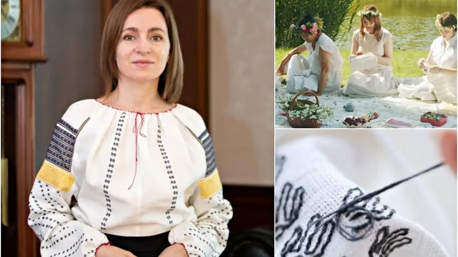 FOTO Maia Sandu are o ie creată de 15 femei