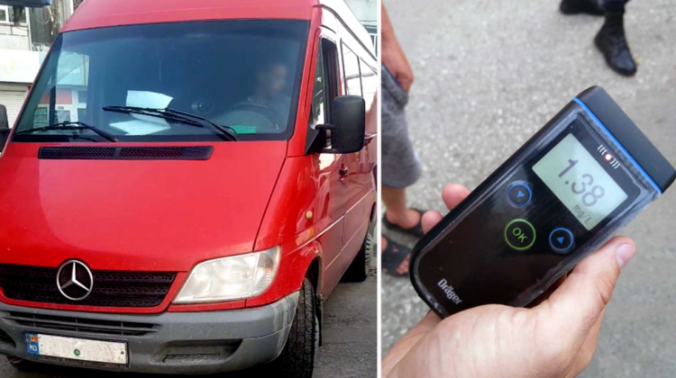 Avea 1.38 mg/l de alcool în aerul expirat. Șoferul, îndepărtat imediat de la volanul automobilului