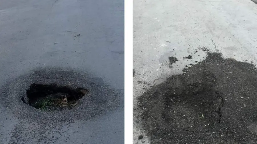 REVOLTĂTOR! Cât durează asfaltul lui Ion Ceban? La câteva zile de la injectare, asfaltul se surpă din nou sub picioare