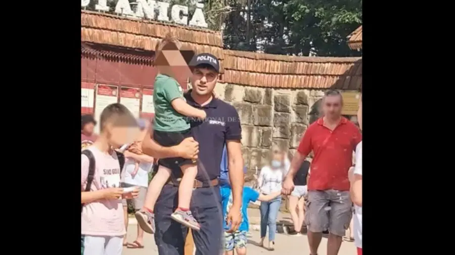 VIDEO Un copil în vârstă de patru ani, s-a pierdut la un festival din Capitală. A fost găsit de ofițerii de patrulare