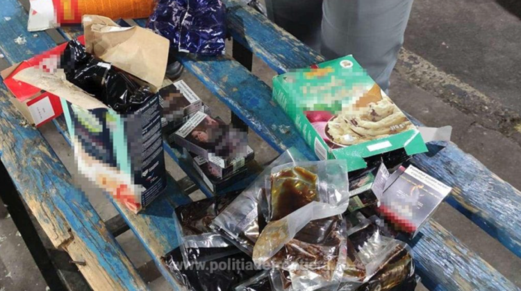 FOTO NOUĂ kilograme de TUTUN, depistate în cutii pentru alimente. Ce amendă a primit bărbatul „vinovat”