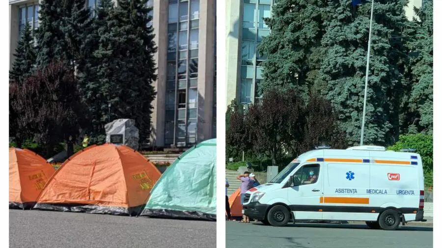 VIDEO Greva foamei l-a băgat pe un membru al Partidului Regiunilor în spital! Kalinin: Rămânem pe poziție