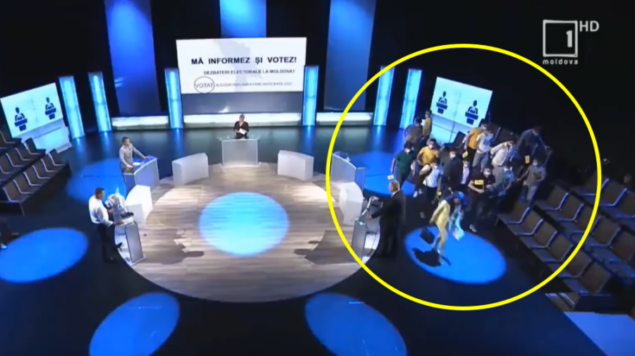 VIDEO PAS a părăsit dezbaterea la care era Platon, Costiuc și Gligor. „Nu avem ce discuta cu hoții”