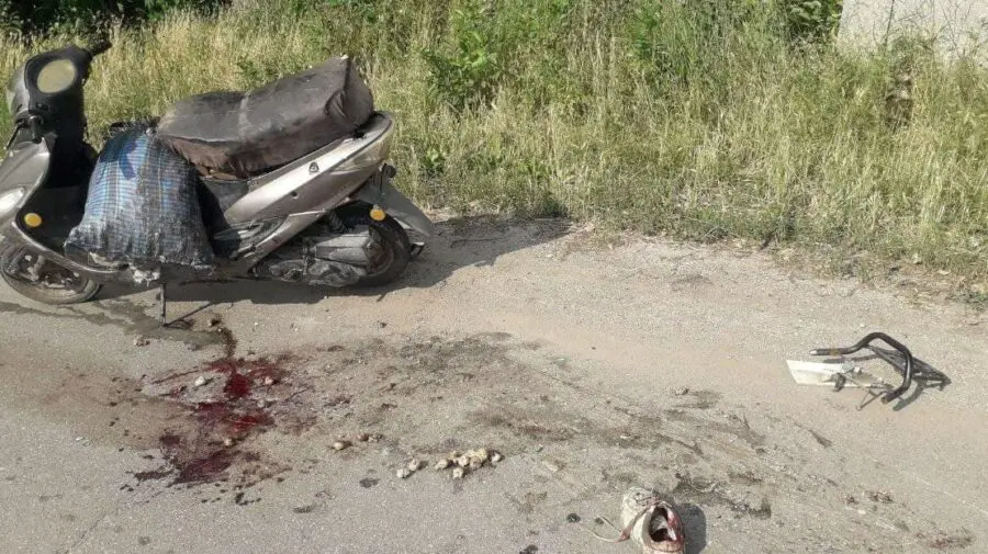„Responsabil” pe jumătate. A ajuns la spital după ce a derapat cu motocicleta de pe carosabil