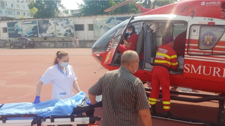 Femeie din Vulcănești, transportată la SPITAL. A fost nevoie de o intervenția aero-medicală SMURD