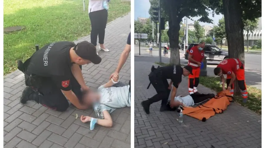 FOTO Tânără din Capitală, găsită fără cunoștință la sol. A avut nevoie de îngrijiri medicale
