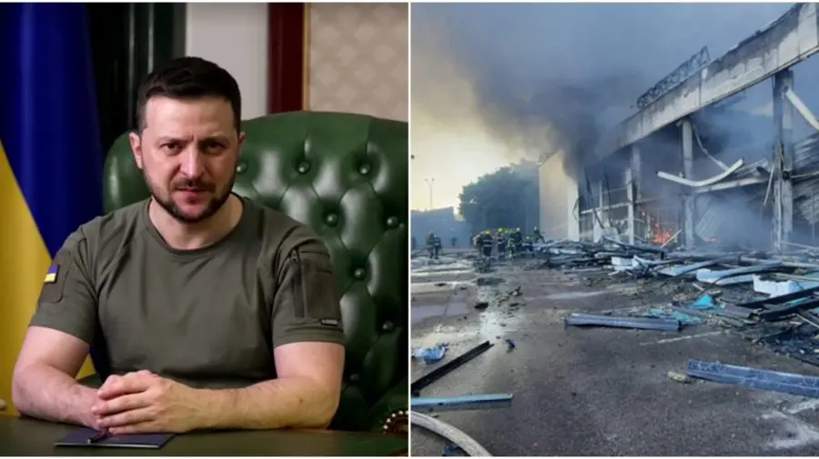 Zelenski, despre bombardarea centrului comercial: „Unul din cele mai sfidătoare acte teroriste din istorie“