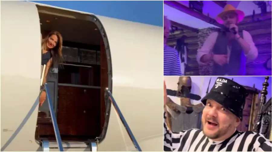 VIDEO Avion privat, farfurii Versace, SunStroke Project. Cum s-au distrat aseară alde Kirkorov, Dava și Dmitrienko
