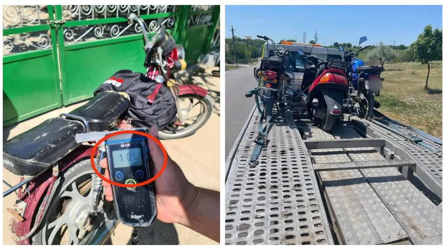 Șoferii „au călcat pe bec”. Mai multe motociclete din nordul țării – ridicate de agenții de patrulare