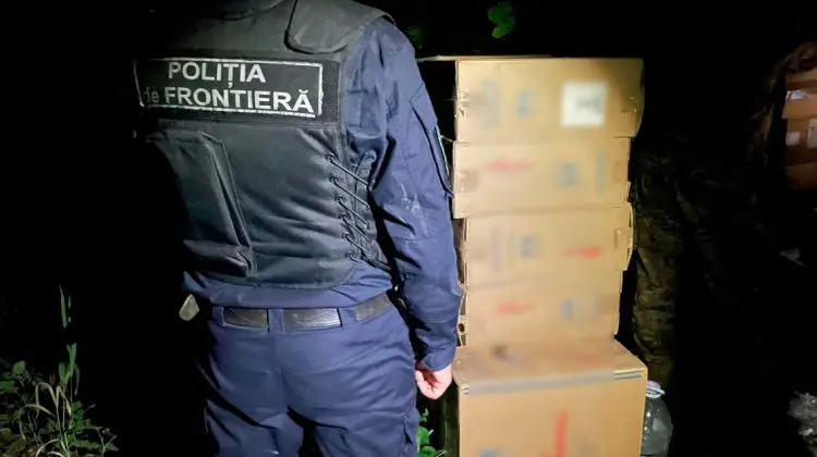 FOTO Noapte „fierbinte” la sud! Mii de pachete de țigări urmau să fie scoase ilegal din țară. Detalii de la PCCOCS
