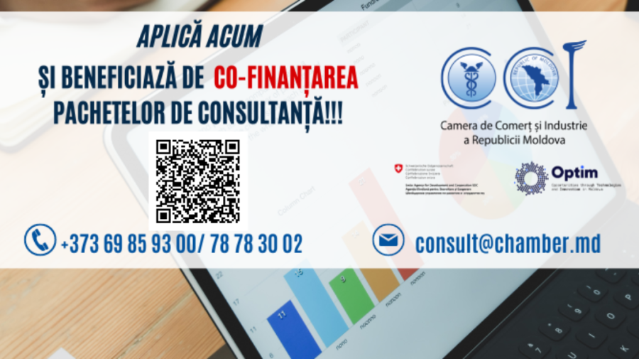 CCI a RM invită producătorii autohtoni să beneficieze de pachete de consultanță