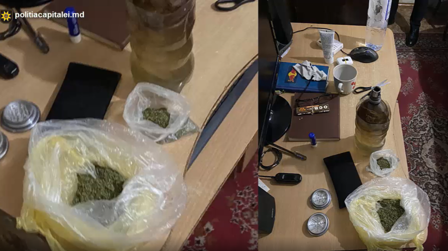 VIDEO Bărbat originar din Leova, prins cu droguri într-un apartament din sectorul Ciocana