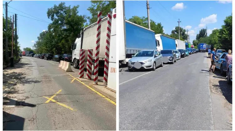 UPDATE În atenția călătorilor! Circulația în punctul de trecere a frontierei Sculeni este sistată temporar.