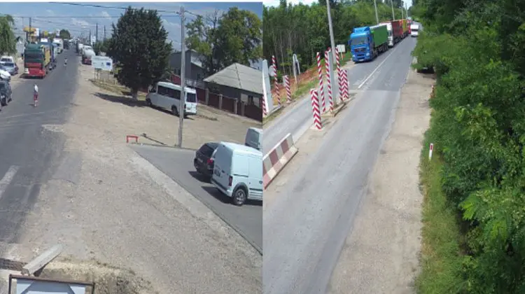 FOTO Şoferii de camioane aşteaptă câte 240 de minute doar pentru controlul actelor la Galaţi. Situaţia la vamă vineri