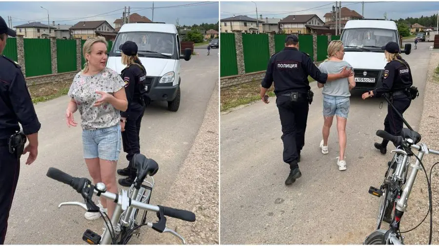 VIDEO Marina Ovsianikova, reţinută. Jurnalista a afişat o pancartă cu „Putin este un criminal”, în faţa Kremlinului