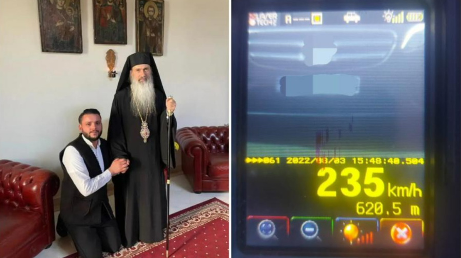 Cu 235 km/h și cu gândul la Dumnezeu! Un Arhiepiscop din România, surprins zburând pe autostradă