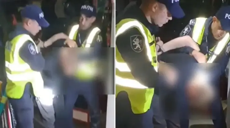 VIDEO Nu i-a mers! Un bărbat a vrut să prade un magazin din Bălți, dar a fost prins de poliție