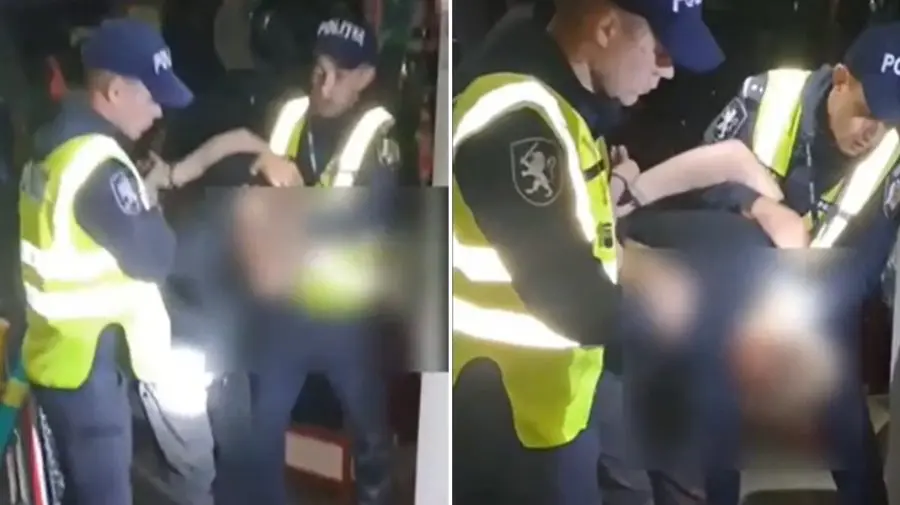 VIDEO Nu i-a mers! Un bărbat a vrut să prade un magazin din Bălți, dar a fost prins de poliție