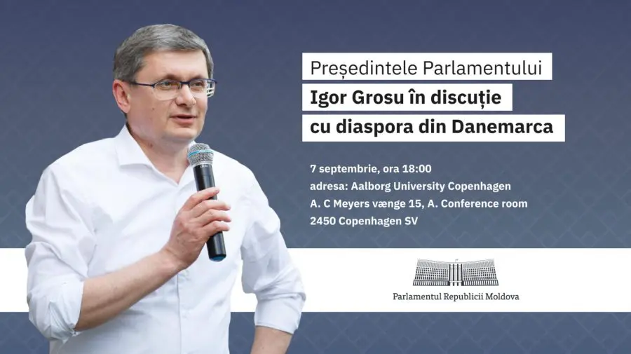 Diaspora, invitată la discuții! Grosu anunță ora, data și locul întrevederii cu moldovenii stabiliți în Danemarca