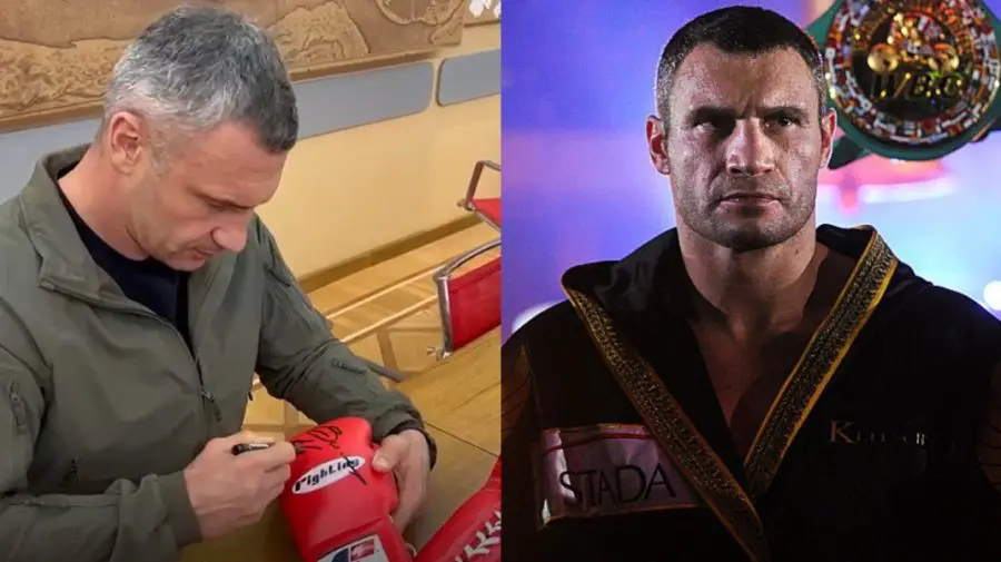 Jertfă în numele păcii. Kliciko și-a donat mănușile de box cu autograful său. Unde vor ajunge banii din vânzare?