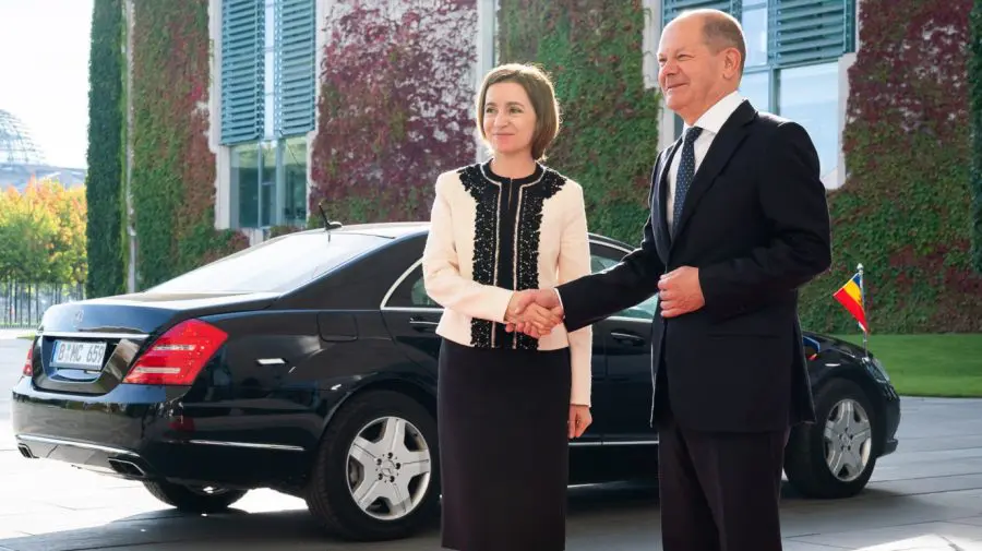 I-a mulțumit pentru ajutor. Sandu, la întâlnirea cu Olaf Scholz. Au discutat și despre energie, economie și securitate