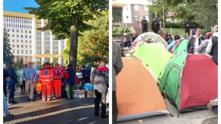 VIDEO Poliția acuză protestatarii: Admit nereguli, blochează trecerile și aruncă deșeurile în locuri publice
