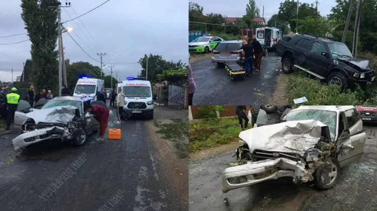 FOTO Nouă victime, printre care mai mulți minori, în urma unui accident. Câteva persoane se aflau în portbagaj