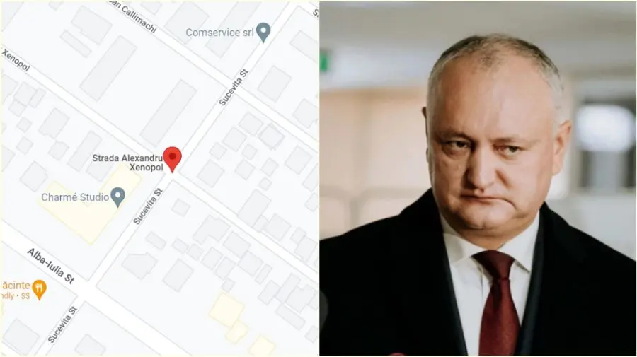 VIDEO Noaptea au fost zărite flăcări lângă casa lui Igor Dodon