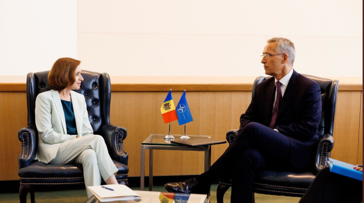 FOTO Maia Sandu s-a văzut cu  Secretarul general al NATO. Despre ce au discutat cei doi oficiali la New York