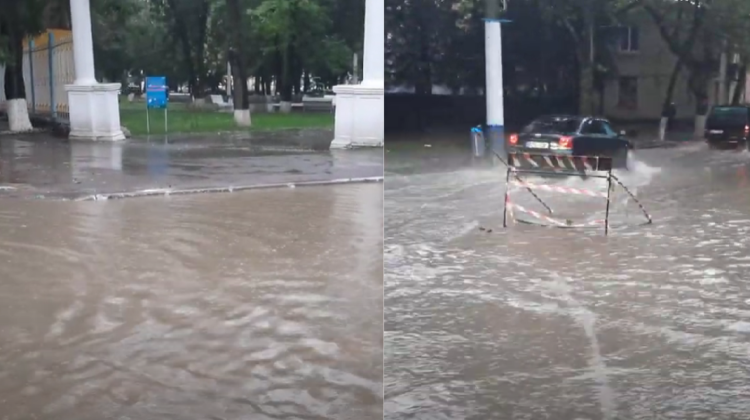 VIDEO Ploaia a făcut prăpăd la nord! O zonă din orașul Soroca a fost practic paralizată