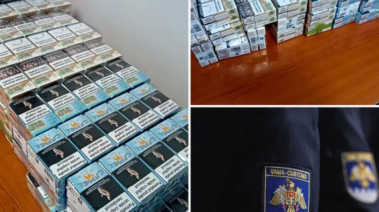 FOTO Un bărbat a încercat să scoată din țară mai multe pachete de țigări. Unde urmau să ajungă