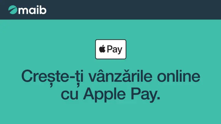 Apple Pay e disponibil acum pentru comerțul electronic de la maib