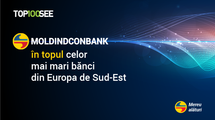 Moldindconbank, în topul celor mai mari bănci din Europa de Sud-Est