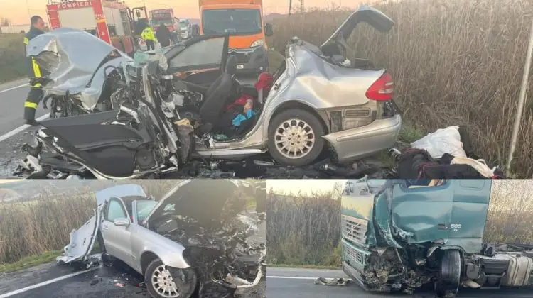 FOTO, VIDEO A pierdut controlul. Despre accidentul din România în care a murit un moldovean, altul fiind în stare gravă
