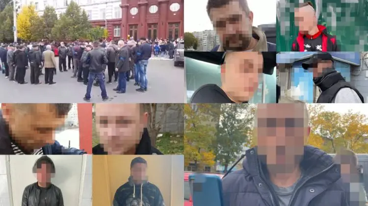 FOTO, VIDEO Provocatori, dar și foști angajați ai forțelor de ordine cu panglici albastre, printre protestatarii ȘOR