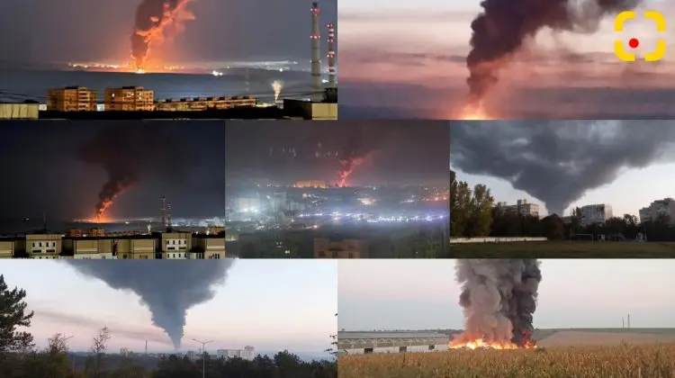 FOTO, VIDEO Moldovenii se întreabă de cu noapte ce arde în municipiul Chișinău: „Groaznic! Se vede și din Centru”